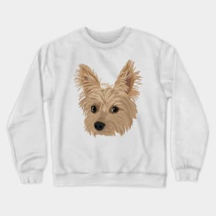 Yorkie Head Crewneck Sweatshirt